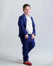 Load image into Gallery viewer, Blue Windowpane Dress Pants
