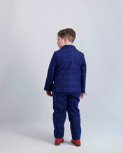 Load image into Gallery viewer, Blue Windowpane Dress Pants
