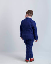 Load image into Gallery viewer, Blue Windowpane Dress Pants

