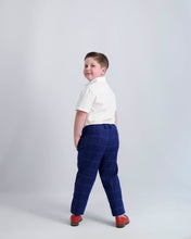 Load image into Gallery viewer, Blue Windowpane Dress Pants
