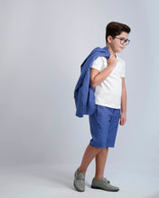 Load image into Gallery viewer, Egyptian Blue Short Dress Pants
