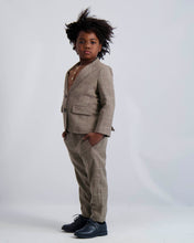 Load image into Gallery viewer, Camel Windowpane Dress Blazer
