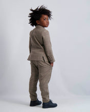 Load image into Gallery viewer, Camel Windowpane Dress Blazer
