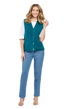 Load image into Gallery viewer, Womens Button Front Cable Knit Cardigan Sweater Vest

