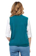 Load image into Gallery viewer, Womens Button Front Cable Knit Cardigan Sweater Vest
