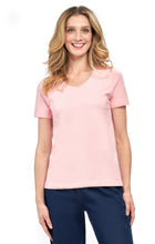 Load image into Gallery viewer, Women's Perfect Short-Sleeve V-Neck Tee Shirt - Cotton blend and Wrinkle Resistant
