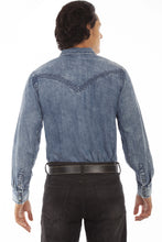 Load image into Gallery viewer, Scully Pleated Pockets - Men's Denim Shirt
