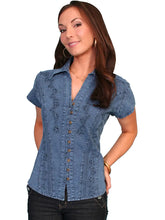 Load image into Gallery viewer, Scully Cantina Short Sleeve Blouse (PSL-066) - Women's Shirt
