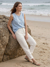 Load image into Gallery viewer, Linen Simple Button Fly Trousers HEIDI
