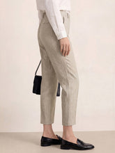 Load image into Gallery viewer, Linen Tailored Straight Cropped Pants LOGAN
