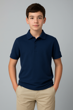 Load image into Gallery viewer, Boys/Unisex Short Sleeve Pique Polo Shirt - Single
