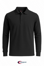 Load image into Gallery viewer, Boys/ Unisex Long Sleeve Pique Polo Shirt - single
