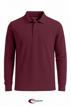 Load image into Gallery viewer, Boys/ Unisex Long Sleeve Pique Polo Shirt - single
