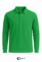 Load image into Gallery viewer, Boys/ Unisex Long Sleeve Pique Polo Shirt - single
