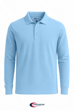 Load image into Gallery viewer, Boys/ Unisex Long Sleeve Pique Polo Shirt - single
