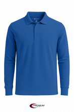 Load image into Gallery viewer, Boys/ Unisex Long Sleeve Pique Polo Shirt - single
