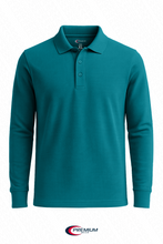 Load image into Gallery viewer, Boys/ Unisex Long Sleeve Pique Polo Shirt - single
