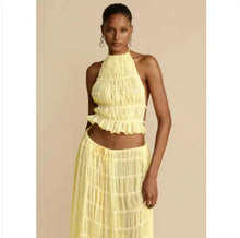 Load image into Gallery viewer, 2-Piece Chic Halter Dress Suit Set
