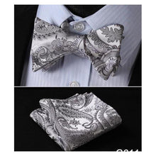 Load image into Gallery viewer, Paisley Bow Ties &amp; Handkerchiefs Collection - Multiple Styles
