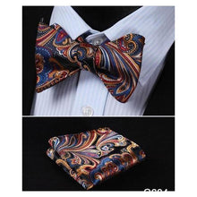 Load image into Gallery viewer, Paisley Bow Ties &amp; Handkerchiefs Collection - Multiple Styles
