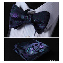 Load image into Gallery viewer, Paisley Bow Ties &amp; Handkerchiefs Collection - Multiple Styles
