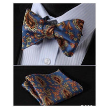 Load image into Gallery viewer, Paisley Bow Ties &amp; Handkerchiefs Collection - Multiple Styles
