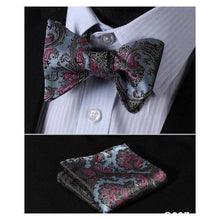 Load image into Gallery viewer, Paisley Bow Ties &amp; Handkerchiefs Collection - Multiple Styles
