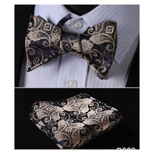 Load image into Gallery viewer, Paisley Bow Ties &amp; Handkerchiefs Collection - Multiple Styles
