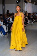 Load image into Gallery viewer, Paola Mustard Maxi Boho Dress
