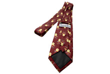 Load image into Gallery viewer, Papal Tiara and Keys Necktie Maroon
