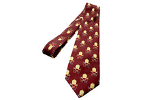 Load image into Gallery viewer, Papal Tiara and Keys Necktie Maroon
