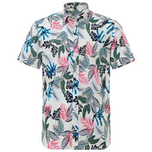 Load image into Gallery viewer, Pastel Palm Hawaiian Cotton Short Sleeve Shirt
