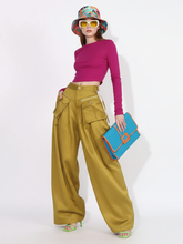 Load image into Gallery viewer, Patchwork Pocket Pants, Dumbo | Women - BYMANYC ® New York
