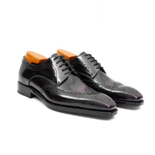 Load image into Gallery viewer, Patent leather goodyear welt dress shoes Purple

