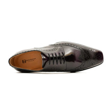 Load image into Gallery viewer, Patent leather goodyear welt dress shoes Purple
