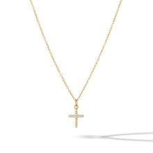 Load image into Gallery viewer, Pavé Cross Necklace - Gold
