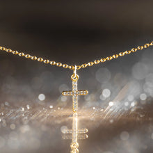 Load image into Gallery viewer, Pavé Cross Necklace - Gold
