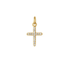 Load image into Gallery viewer, Pavé Cross Necklace - Gold
