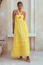 Load image into Gallery viewer, Penelope Halter Linen Maxi Dress
