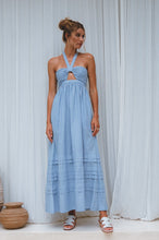 Load image into Gallery viewer, Penelope Halter Linen Maxi Dress
