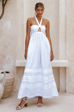 Load image into Gallery viewer, Penelope Halter Linen Maxi Dress
