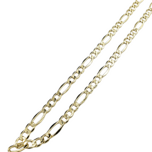 Load image into Gallery viewer, 10K Gold- Hollow Figaro Chain
