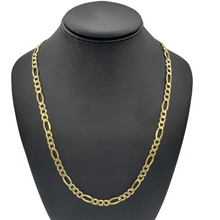 Load image into Gallery viewer, 10K Gold- Hollow Figaro Chain
