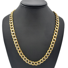 Load image into Gallery viewer, 10K Gold- Hollow Cuban Link Diamond Cut (Pave) Chain
