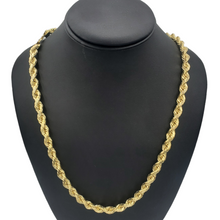 Load image into Gallery viewer, 10K Gold- Solid Rope Chain (Yellow Gold)

