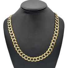 Load image into Gallery viewer, 10K Gold- Solid Cuban Link Diamond Cut (Pave) Chain
