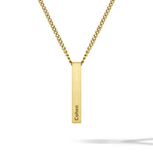 Load image into Gallery viewer, Pillar Pendant - 14K Gold
