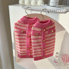 Load image into Gallery viewer, Pink Parisian Chic Knitted Pet Sweater | NCS
