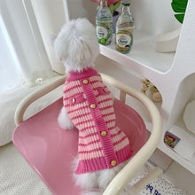 Load image into Gallery viewer, Pink Parisian Chic Knitted Pet Sweater | NCS
