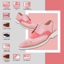 Load image into Gallery viewer, Roy Ostrich Leather Perforated toe Casual Oxford Dress Shoes
